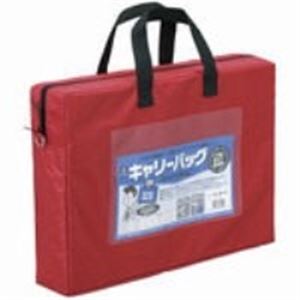 （まとめ）ミ蝋涙 キャリーバッグ CB-440-R A4 マチ付 赤【×2書き割り】
