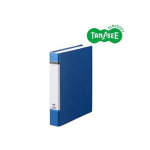 （まとめ）TANOSEE O輪っか整理保存用具（貼り上表紙） A4タテ 輪っか口径38粍 青 20冊