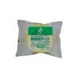 (まとめ)ニチバン カラー布テープ 102N-50 50mm×25m 黄色【×10セット】