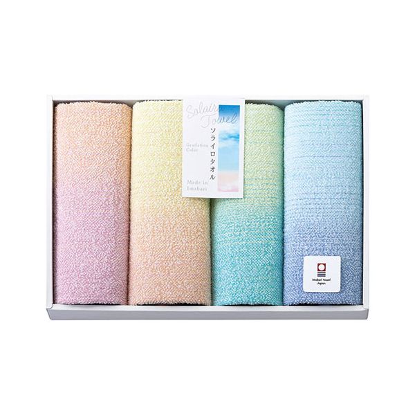 ソライロタオル Solairo Towel 今治産タオル フェイスタオル4P 【約320×750mm×4】 22613205
