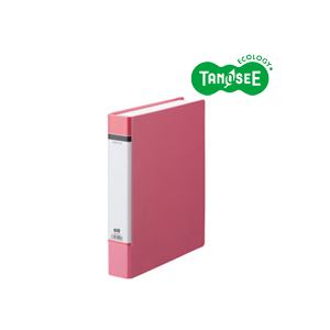 （まとめ）TANOSEE O輪っか整理保存用具（貼り上表紙） A4タテ 輪っか口径38粍 さくら色 20冊