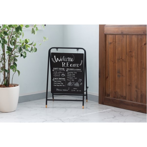 サインボード ブラック （約W45×D36×H70cm） 完成品
