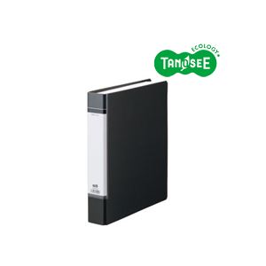 （まとめ）TANOSEE O輪っか整理保存用具（貼り上表紙） A4タテ 輪っか口径38粍 黒 20冊