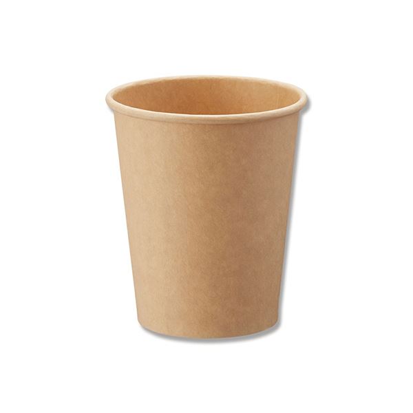 シモジマHEIKO 紙コップ ペーパーカップ アイス・ホット兼用 8オンス(295ml) 未晒 口径80mm #0045359951セット(1000個:50個×20パック)