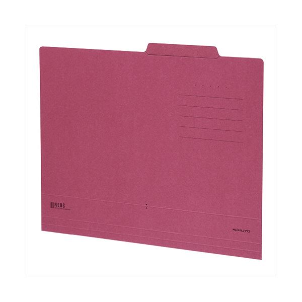 （まとめ）コクヨ 個別フォルダー(NEOS) A4ワインレッド A4-NEIF-DR 1セット(10冊)【×10セット】