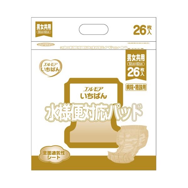 カミ商事 いちばん水様便相応うパッドホスピタル併設用26枚4P