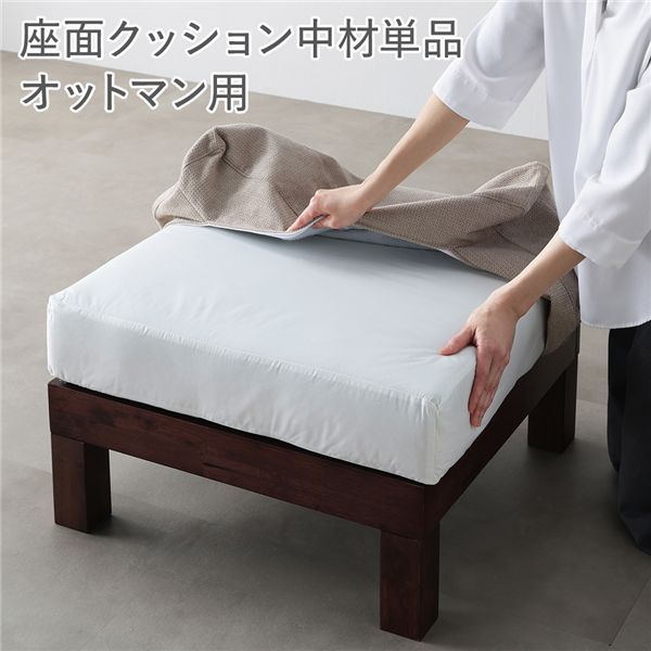 〔別売り〕 あぐらがかける長いす専用 オットマン 座面座布団中材 単品 リビング 腰掛け 室内装飾調度品