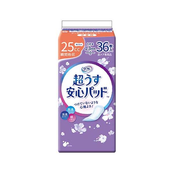 リブドゥコーポレーション リフレ超うす安心パッド25cc36枚18P