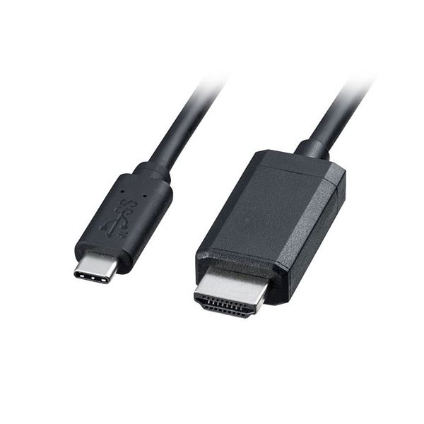 サンワサプライ TypeC-HDMI変換ケーブル 1m ブラック KC-ALCHD10K 5,083円