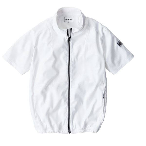 村上被服 HOOH 半袖ニットブルゾン V771 ホワイト サイズ：6L 服単品 〔バッテリー・ファン・ケーブル別売〕 4,289円
