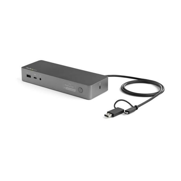 StarTech.com 縛ステイション USB Type-C／Type-A相応う 黒いこと＆間隔文字薄墨色DK30C2DPEP 1台