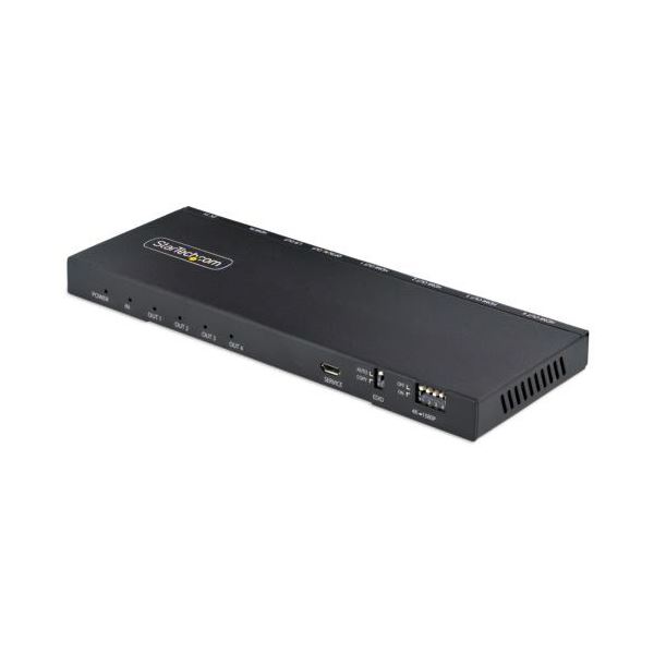 StarTech.com ビデオスプリッター 1インプット4最終生産物 黒いこと HDMI-SPLITTER-44K60S 1台 その他-パソコン・周辺機器
