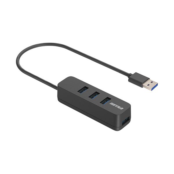 （まとめ） 緩衝装置置き目 USB-A 3.2（Gen1）二階建てバス力強さ上挿しこしき 羅針盤付 4界面 黒いこと BSH4U320U3BK 1個 【×2仕掛ける】