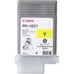 Canon キヤノン インキ薬莢 純然たる 【PFI-102Y】 黄色(黄)