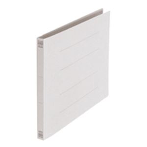 (業務用5セット) プラス フラットファイル/紙バインダー 【A4/2穴 10冊入り】 ヨコ型 No.022N グレー(灰)