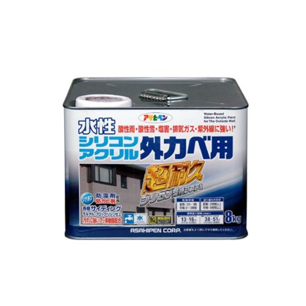 水溶性ケイ素樹脂アクリル樹脂外かべ用 ソフトオーカー 8KG【代引不可】