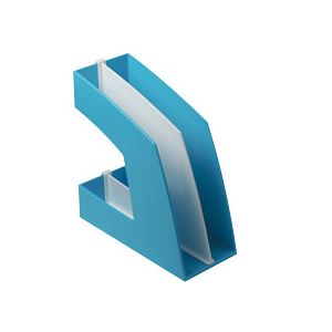 （まとめ）整理保存用具ボックス席（分け取り付） A4タテ 点火装置青碧 10個