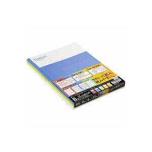 （まとめ）ナカバヤシ ロジカルノートセミB5 B罫5冊 ノ-B501B-5P【×30書き割り】
