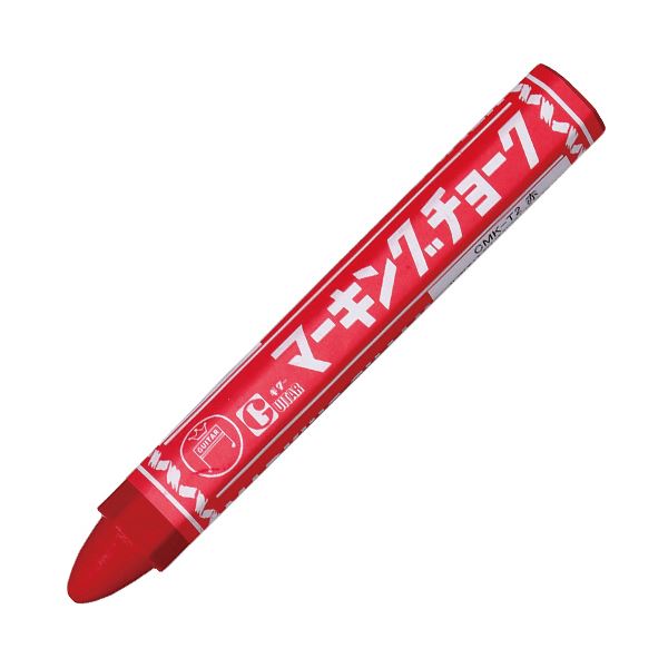 （まとめ） 寺西化学 ギターマーキングチョーク 赤 CMK-T2 1セット（10本） 【×5セット】