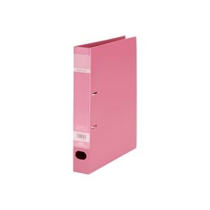 （まとめ）セキセイ 鍵を掛ける輪っか整理保存用具 F-532 A4S 43粍 桃【×10書き割り】