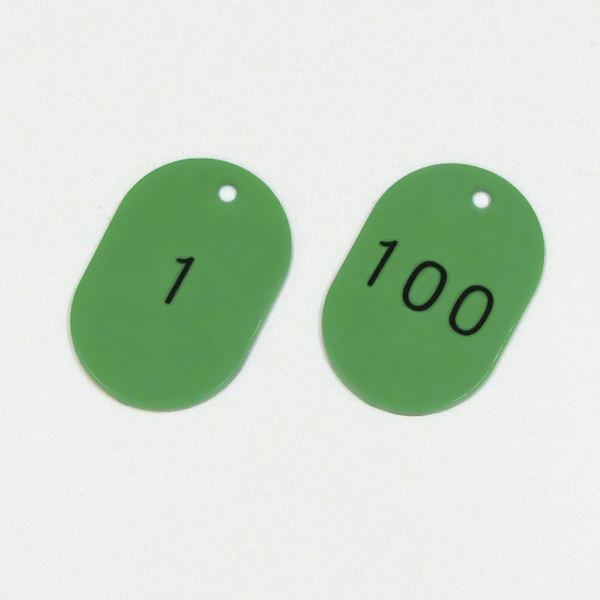 電話番号小判札 小判札453-G(1～100) ■色合い：緑であること 【100枚1組】【代引不可】