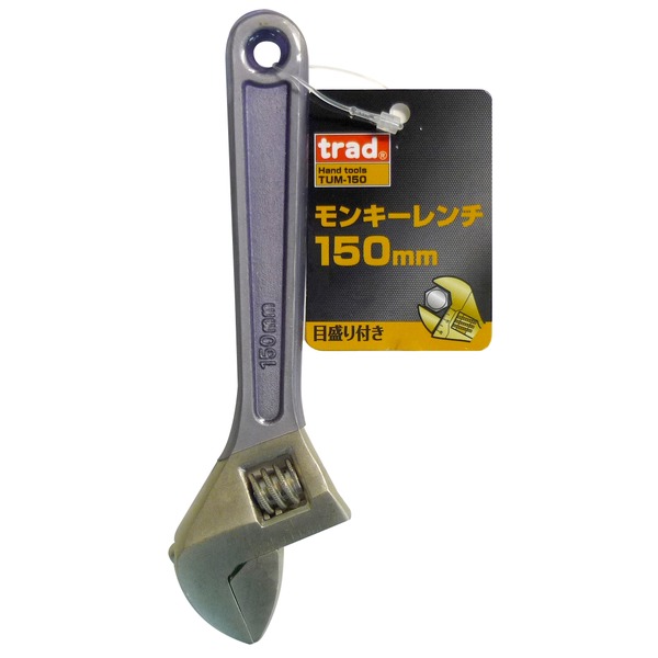 （まとめ）TRAD エテ公鍵/進め方物の具 【150粍】 目盛付き添い人 TUM-150 〔お役目用/DIY装置/日曜日飛騨工/鍵〕 【×50書き割り】