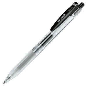 （まとめ） TANOSEE ノック式ゲルインクボールペン（バインダークリップ） 0.5mm 黒 1本 【×80セット】