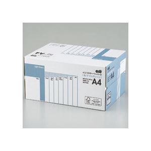（まとめ） TANOSEE αエコ色つや調査報告II A4 ライトグリーン 御勤め用容器に並べる 1箱（5000枚：500枚×10冊） 【×10書き割り】