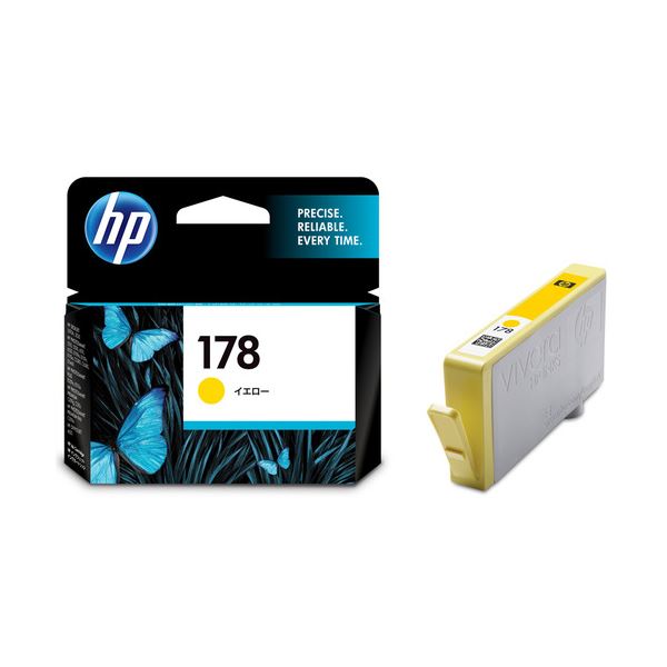 （まとめ） HP178 インキ薬莢 黄色 CB320HJ 1個 【×4書き割り】