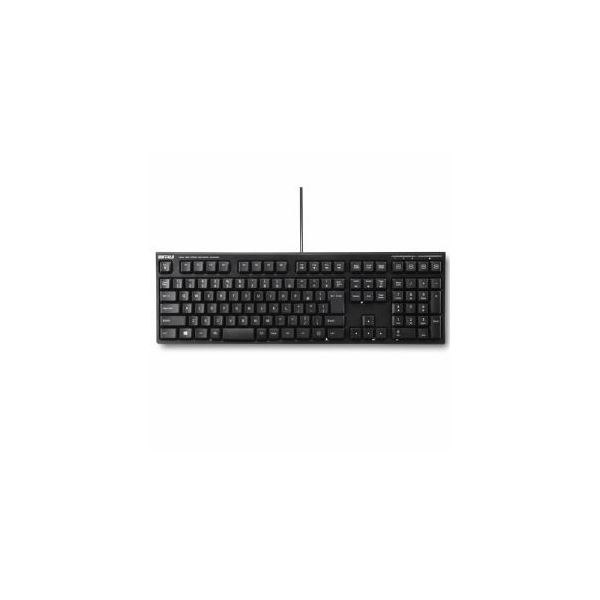 BUFFALO 緩衝装置置き目 USB繋ぎ合わせる 有線ディープストロークパンタグラフキーボード 黒いこと BSKBU510BK