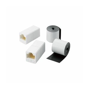 （まとめ）エレコム 室外用パウダーコンパクトRJ45中次ぎ繋ぎ（Cat5E） LD-VAPFR／RJ45WP【×3書き割り】