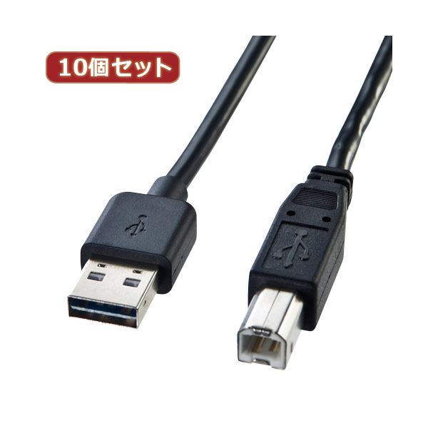 10個書き割り サンワサプライ 両面挿せるUSB有線テレビ（A-B標準尺度） KU-R5 KU-R5X10