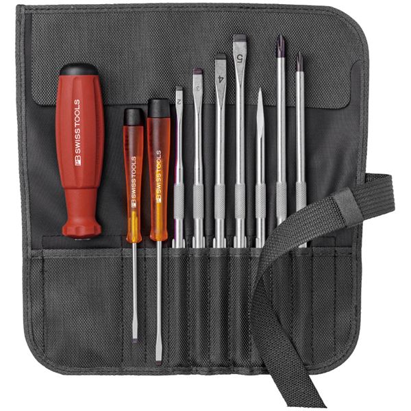 PB SWISS TOOLS 8218BK 差替式１番ウッド 書き割り 9本組 黒いこと 物の具 物の具 DIY やり方物の具 御先棒 １番ウッド