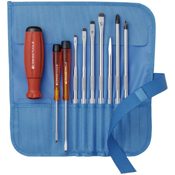 PB SWISS TOOLS 8218TU 差替式１番ウッド 書き割り 9本組 青緑色 物の具 物の具 DIY やり方物の具 御先棒 １番ウッド