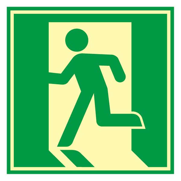部屋の入り口用駆け込み寺相図 蓄光 E【代引不可】