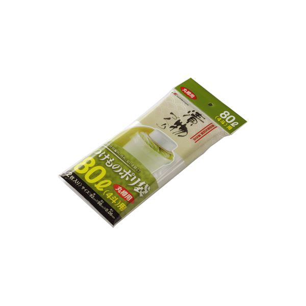 【100書き割り】 新漬物ポリ袋/漬物装置 【丸樽用 80L 4斗】 材質：PE せつ然たる 〔勝手もと装置 身寄り装置 手づくり〕【代引不可】