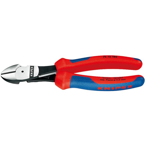 KNIPEX クニペックス 7412-160 弾機付 豪然たる型 斜ニッパー SB 物の具 物の具 DIY やり方物の具 御先棒 ニッパー