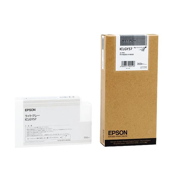 （まとめ） エプソン EPSON PX-P／K3インキ薬莢 ともし火薄墨色 350ml ICLGY57 1個 【×3書き割り】