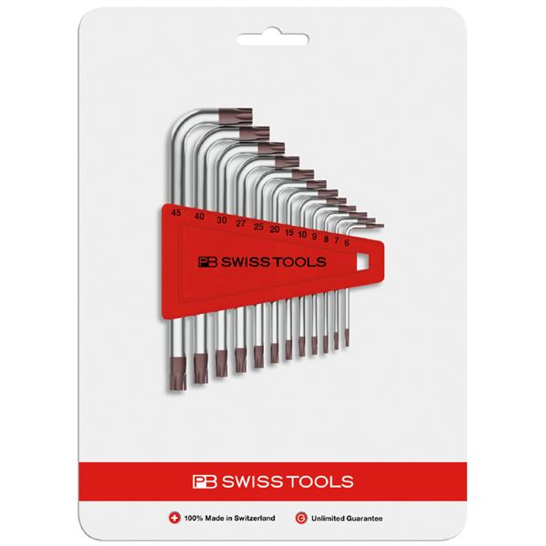 PB SWISS TOOLS 410H6-45CN L型 ヘクスローブレンチ 書き割り 12本組 物の具 物の具 DIY やり方物の具 御先棒 鍵