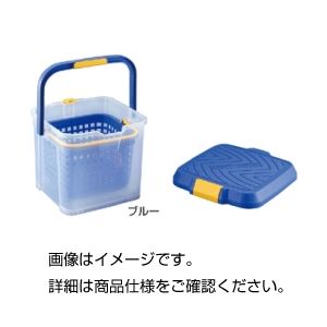 （まとめ）カゴ付井戸釣瓶 青碧【×3書き割り】