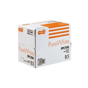 （まとめ） TANOSEE PPC質問用紙 Pure White B5 1箱（2500枚：500枚×5冊） 【×10書き割り】