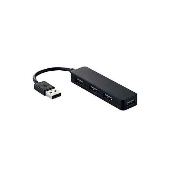 (まとめ)エレコム USB2.0こしき(パウダーコンパクト印字機) U2H-SN4NBBK【×5書き割り】