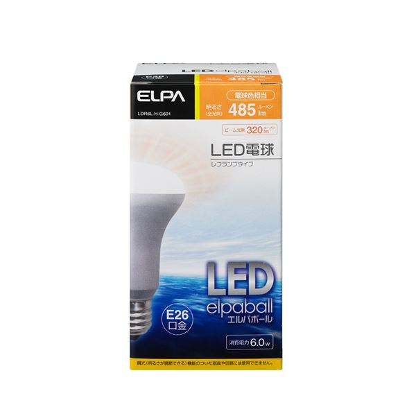 1643円 【楽天市場】 1643円 メーカー公式ショップ まとめ ELPA LED電球 レフ球形 40W E26 電球色 LDR6L-H-G601