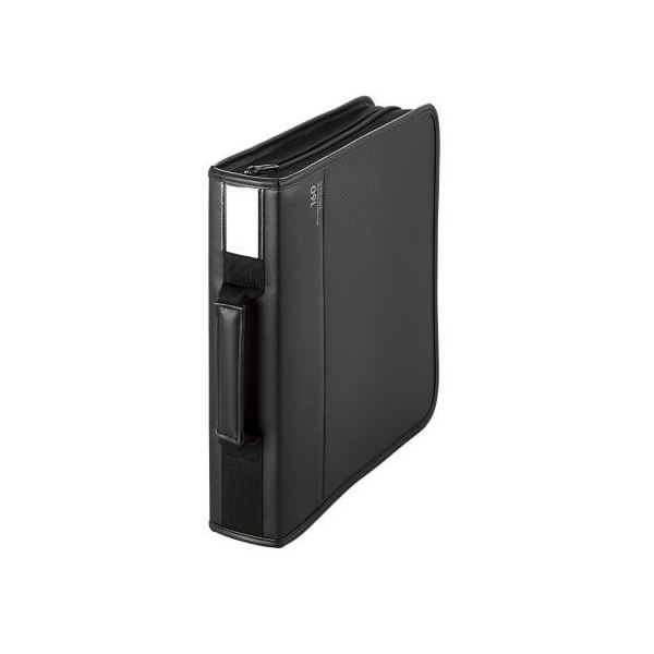 (まとめ)エレコム Blu-ray/ヴィデオディスク/CD相応う チャック容れもの CCD-SSB160BK【×3書き割り】