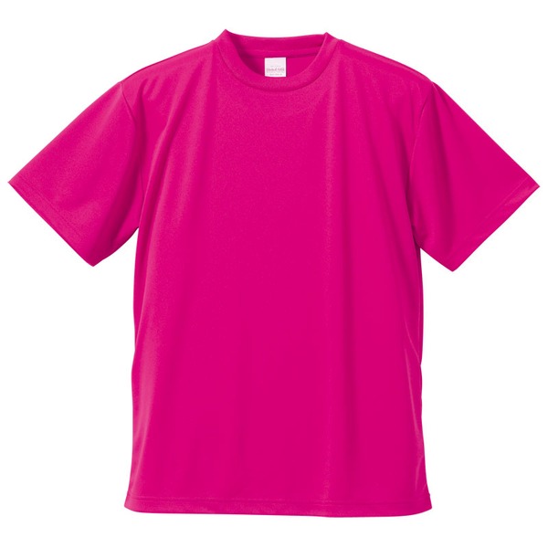〔5枚セット〕 Tシャツ XXXXL トロピカルピンク UVカット 吸汗 速乾 4.1オンス さらさらドライ 半袖 ティーシャツ tシャツ