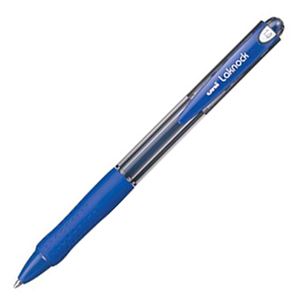 (まとめ) 三菱鉛筆 油性ボールペン VERY楽ノック 太字 1.0mm 青 SN10010.33 1本 【×60セット】