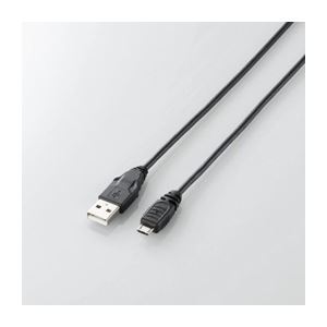 (まとめ)エレコム Micro-USB(A-MicroB)有線テレビ U2C-AMB20BK【×5仕掛ける】