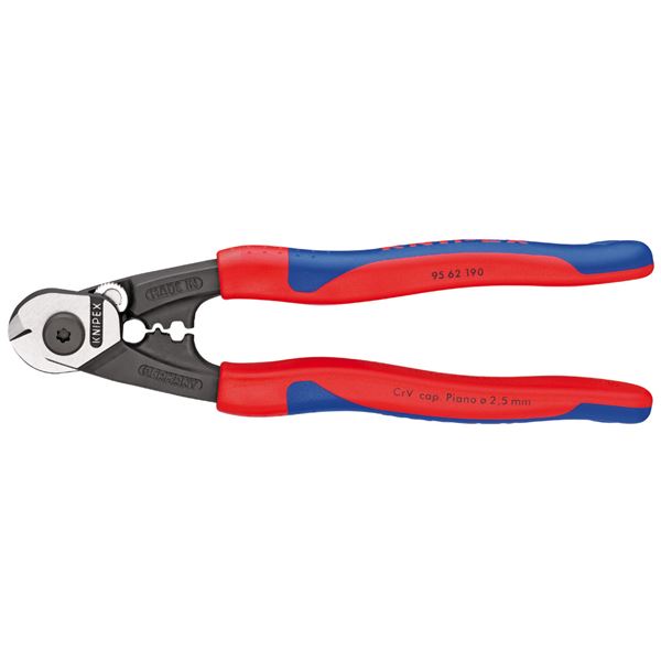 KNIPEX クニペックス 9562-190 ワイヤーロープカッター SB 物の具 物の具 DIY やり方物の具 御先棒
