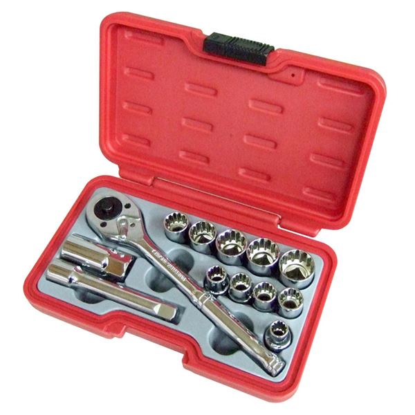 (業務用3個セット) H&H ソケットレンチセット/作業工具 【13個入り】 差込角:12.7mm H-4013 1/2|ワールドデポ