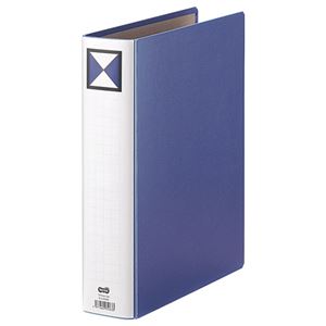 （まとめ） TANOSEE 両開き配管式整理保存用具 A4タテ 500枚封じ込める 背幅66粍 青 1冊 【×10書き割り】